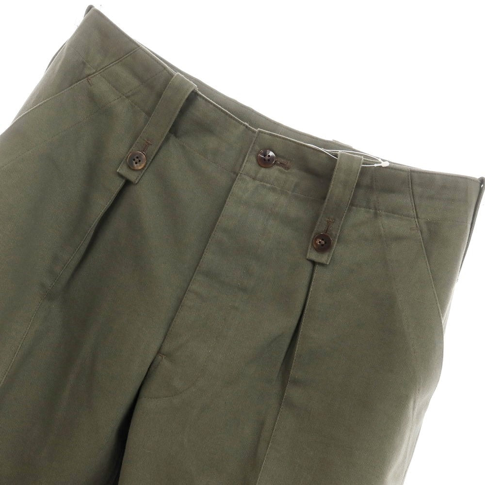 【中古】イガラシトラウザーズ 五十嵐 IGARASHI TROUSERS コットン カーゴパンツ ダークカーキ【サイズオーダー品（44位）】【KAK】【S/S/A/W】【状態ランクB】【メンズ】