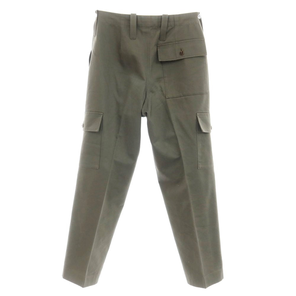 【中古】イガラシトラウザーズ 五十嵐 IGARASHI TROUSERS コットン カーゴパンツ ダークカーキ【サイズオーダー品（44位）】【KAK】【S/S/A/W】【状態ランクB】【メンズ】