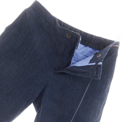 【中古】ピーティーゼロウーノ PT01 BEAMSF別注 ストレッチ コットンナイロン シアサッカー チェック ショートパンツ ネイビーxブラック【 52 】【 状態ランクB 】【 メンズ 】