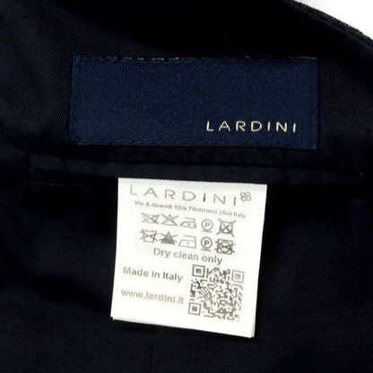 【中古】ラルディーニ LARDINI ウール チェック ベスト ジレ ネイビー【 44 8REG 】【 状態ランクB 】【 メンズ 】