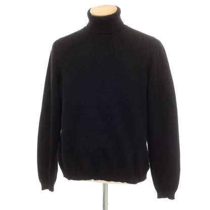 【中古】セッテフィーリ カシミア Settefili Cashmere ハイゲージ カシミヤ タートルネック プルオーバーニット ブラック【サイズS/48】【BLK】【A/W】【状態ランクC】【メンズ】