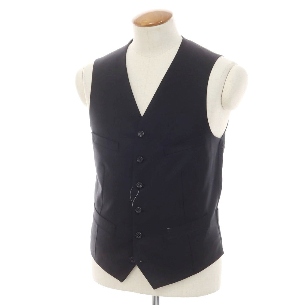 【中古】コムデギャルソン オムドゥ COMME des GARCONS HOMME DEUX 2023年秋冬 ウール ジレ ベスト ブラック【 M 】【 状態ランクA 】【 メンズ 】
