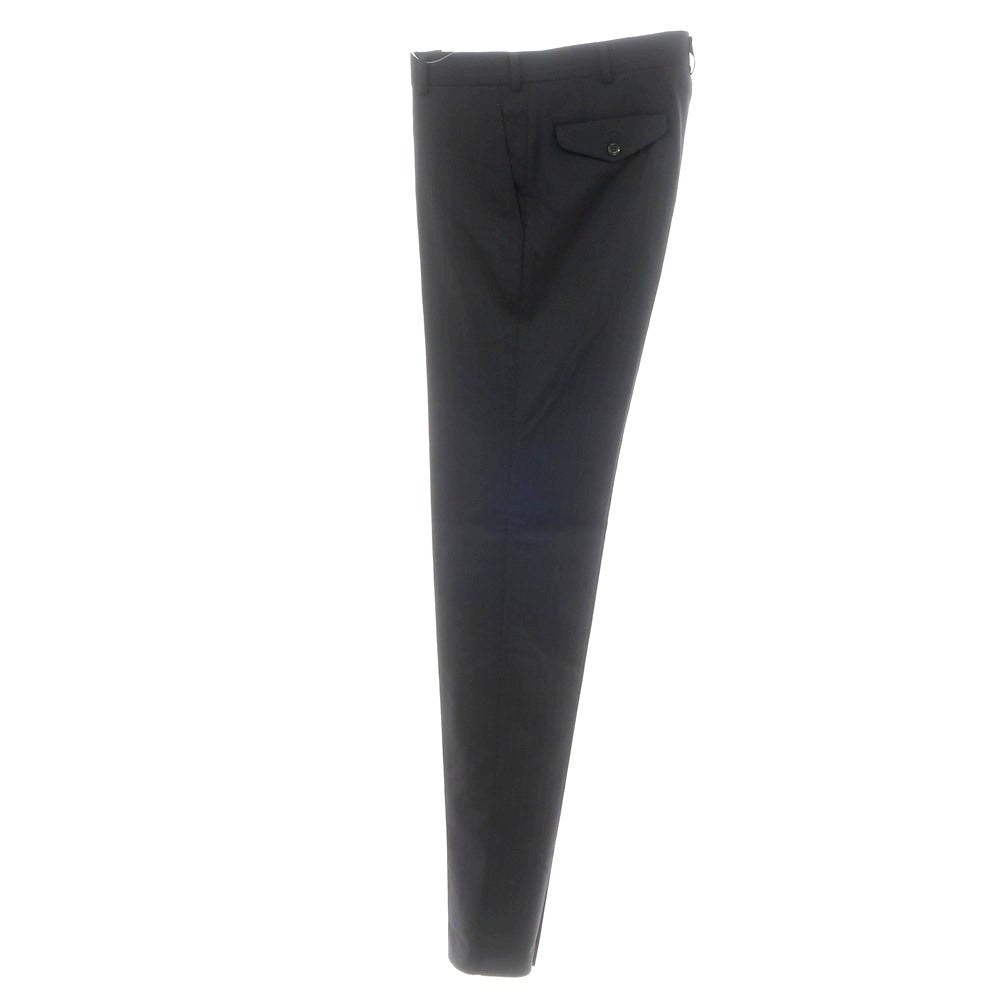 【中古】コムデギャルソン オムドゥ COMME des GARCONS HOMME DEUX 2023年秋冬 ウール ストライプ ドレススラックスパンツ ダークネイビー【 M 】【 状態ランクA 】【 メンズ 】 [EPD]