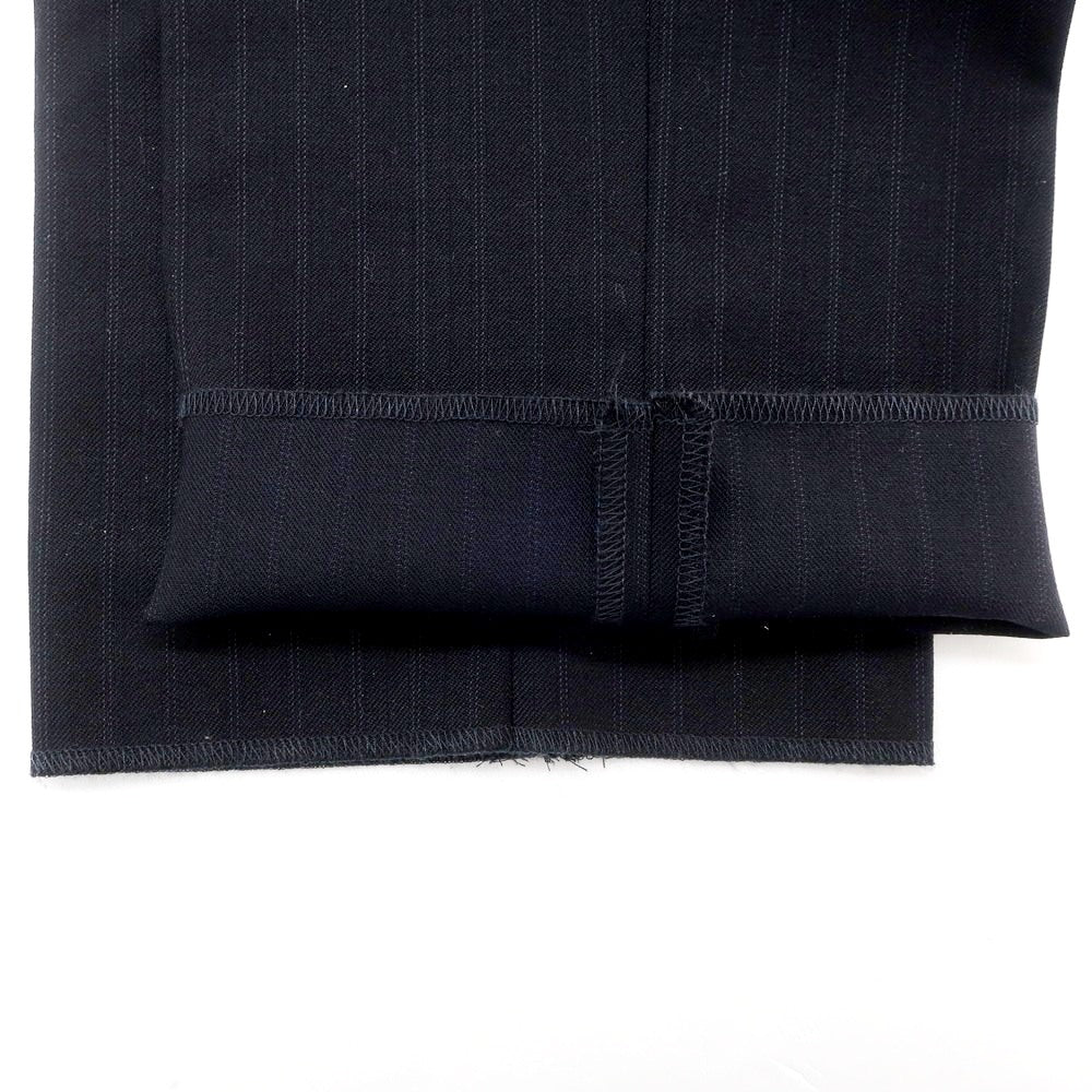 【中古】コムデギャルソン オムドゥ COMME des GARCONS HOMME DEUX 2023年秋冬 ウール ストライプ ドレススラックスパンツ ダークネイビー【 M 】【 状態ランクA 】【 メンズ 】 [EPD]