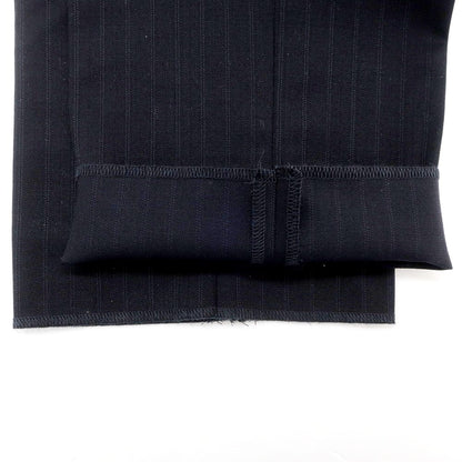 【中古】コムデギャルソン オムドゥ COMME des GARCONS HOMME DEUX 2023年秋冬 ウール ストライプ ドレススラックスパンツ ダークネイビー【 M 】【 状態ランクA 】【 メンズ 】