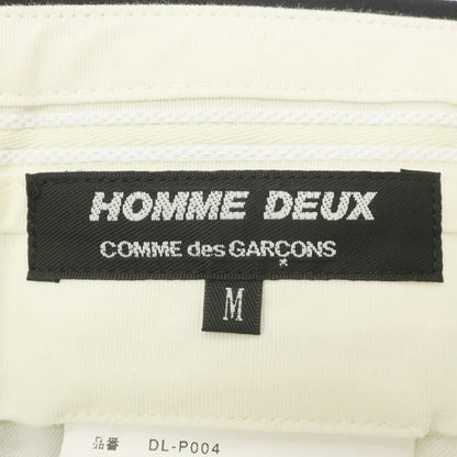 【中古】コムデギャルソン オムドゥ COMME des GARCONS HOMME DEUX 2023年秋冬 ウール ストライプ ドレススラックスパンツ ダークネイビー【 M 】【 状態ランクA 】【 メンズ 】