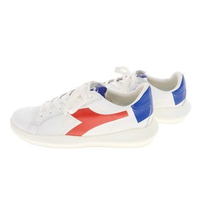 【中古】【未使用】ディアドラ Diadora レザー スニーカー ホワイトxレッド【 27 】【 状態ランクS 】【 メンズ 】