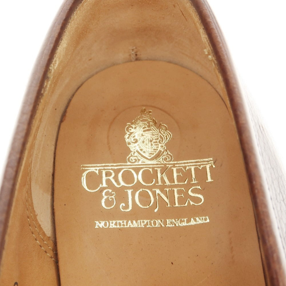 【中古】クロケットアンドジョーンズ CROCKETT&amp;JONES BOSTON コインローファー ダークブラウン【 7E 】【 状態ランクA 】【 メンズ 】