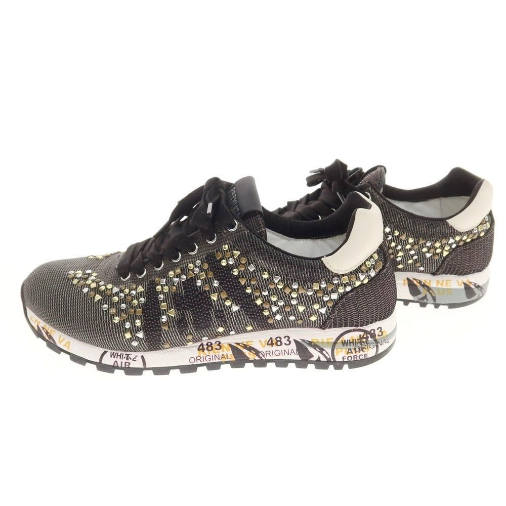 【中古】プレミアータ PREMIATA LUCY スタッズ スニーカー ブラック系【 40 】【 状態ランクB 】【 メンズ 】