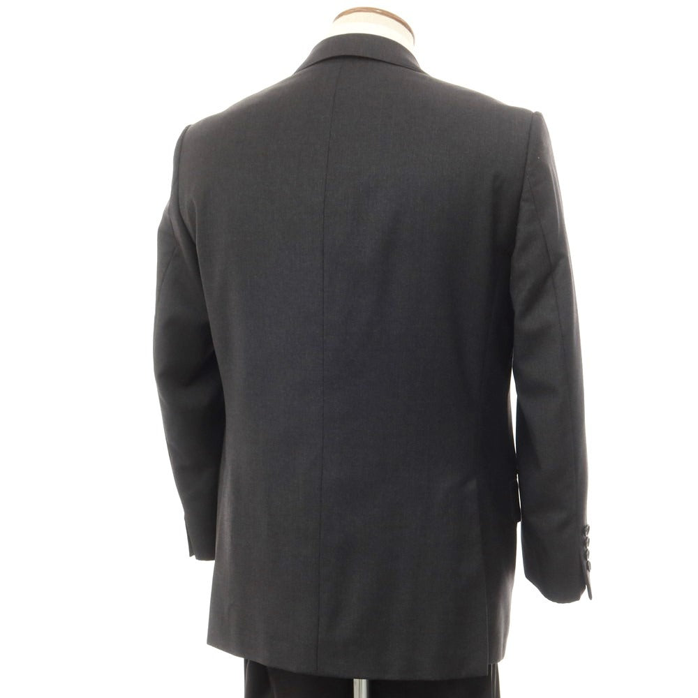 【中古】アクアスキュータム Aquascutum ウール 2つボタンスーツ ダークグレー【 38S 】【 状態ランクC 】【 メンズ 】