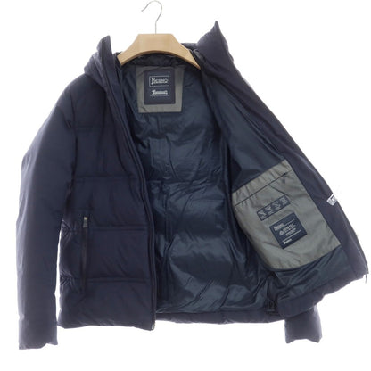 【中古】ヘルノ Herno Laminar GORE-TEX WINDSTOPPER ジップアップ ダウンジャケット ネイビー【 46 】【 状態ランクC 】【 メンズ 】