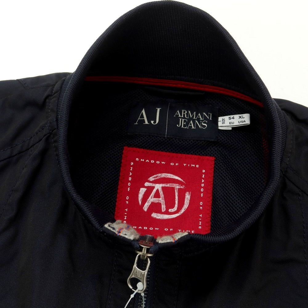 【中古】アルマーニ ジーンズ ARMANI JEANS ポリエステル スイングトップ ダークネイビー【 54 】【 状態ランクB 】【 メンズ 】