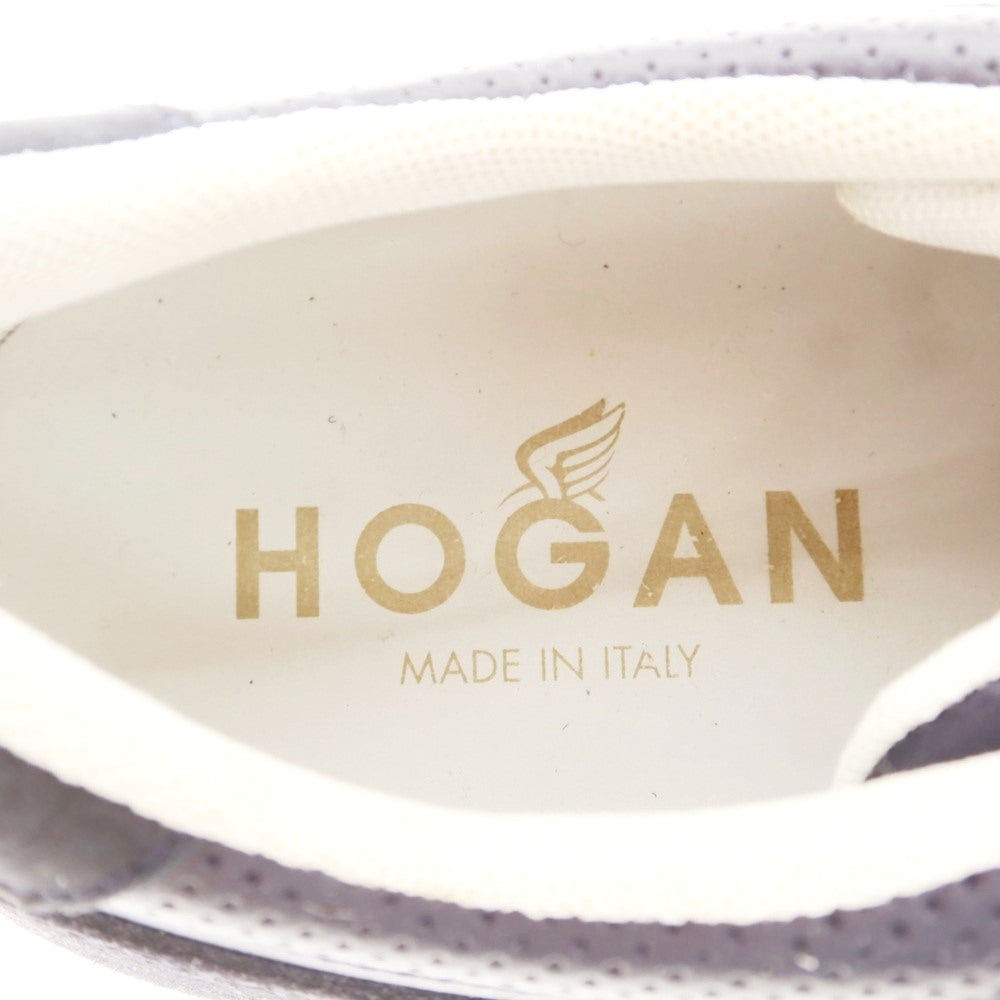 【中古】【未使用】ホーガン Hogan レザー スニーカー ネイビー【 7 1/2 】【 状態ランクS 】【 メンズ 】