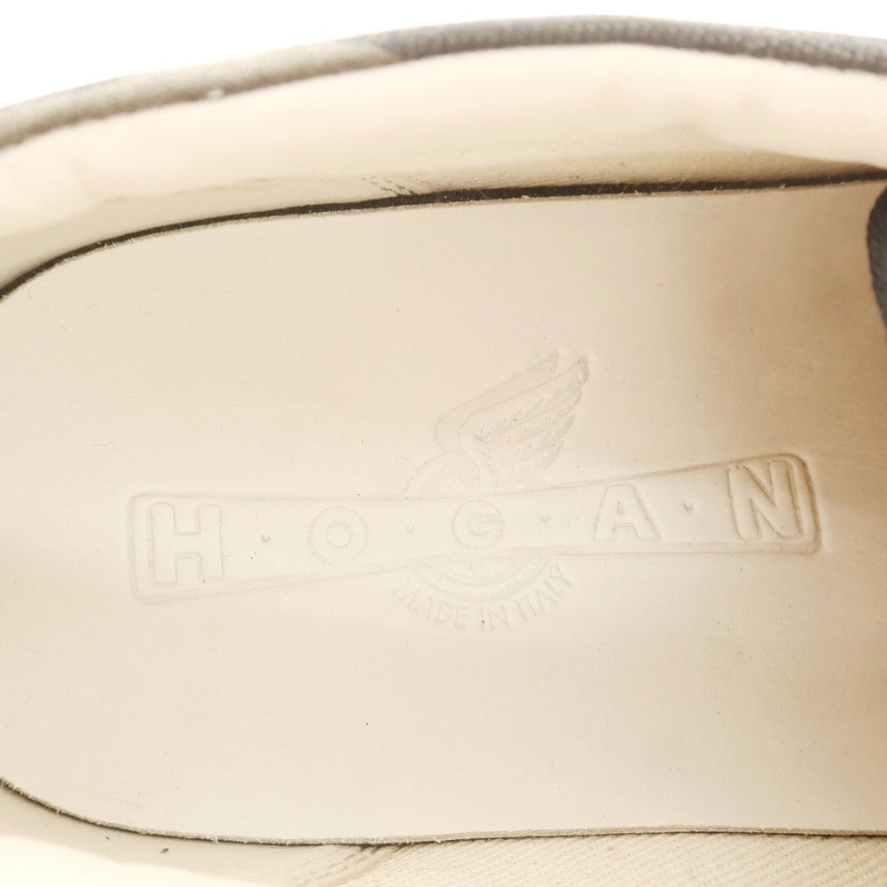 【中古】【未使用】ホーガン Hogan カモフラージュ柄 キャンバス スニーカー オリーブ【 7 1/2 】【 状態ランクS 】【 メンズ 】