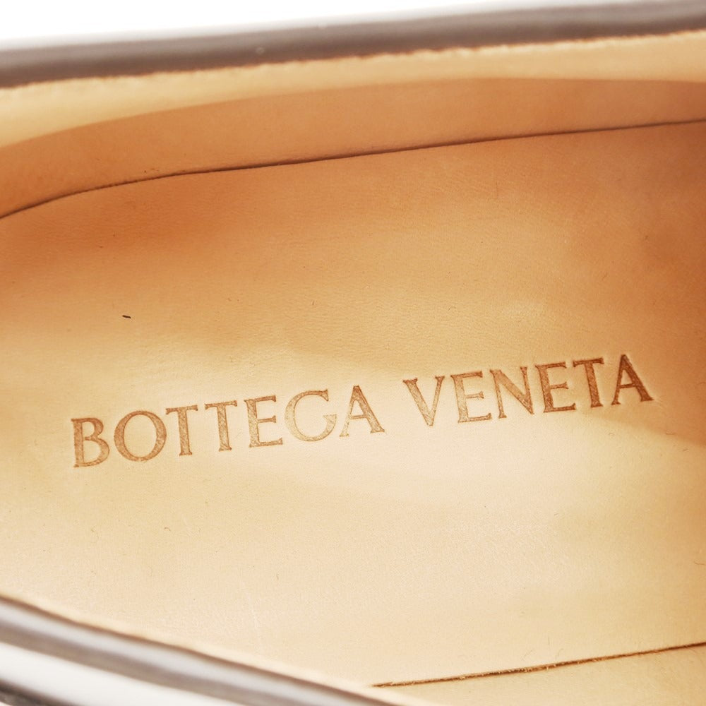 【中古】ボッテガヴェネタ BOTTEGAVENETA プレーントゥ ドレスシューズ ダークブラウン【 39 】【 状態ランクA 】【 メンズ 】