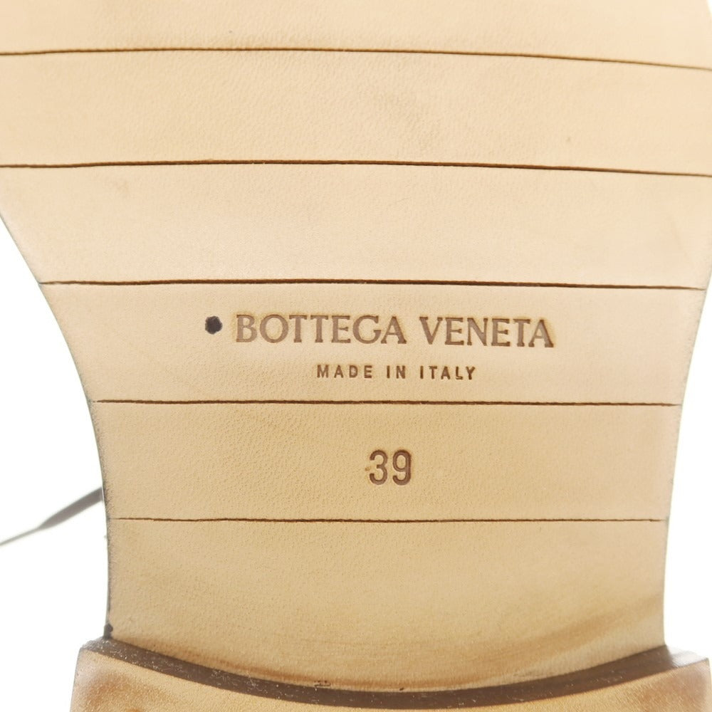 【中古】ボッテガヴェネタ BOTTEGAVENETA プレーントゥ ドレスシューズ ダークブラウン【 39 】【 状態ランクA 】【 メンズ 】