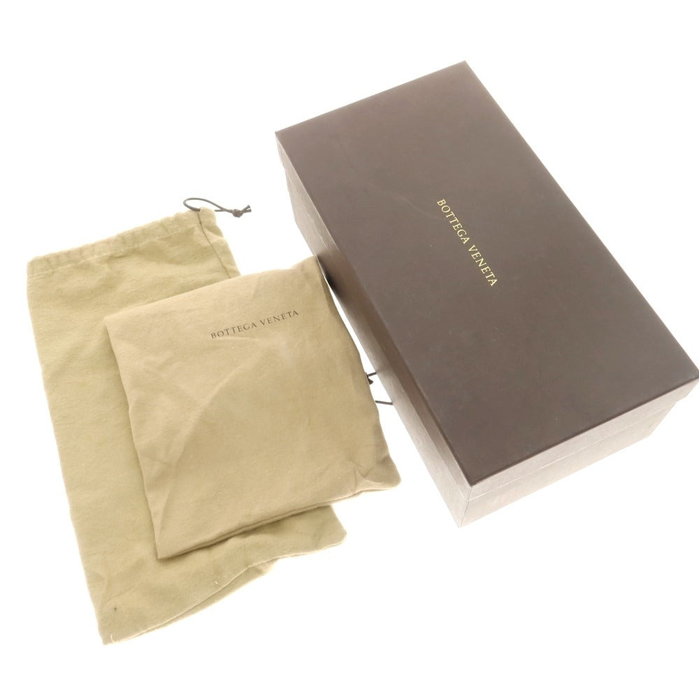 【中古】ボッテガヴェネタ BOTTEGAVENETA ウイングチップ ドレスシューズ ダークブラウンxブラック【 42 1/2 】【 状態ランクA 】【 メンズ 】