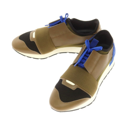 【中古】バレンシアガ BALENCIAGA RACE RANNER スニーカー カーキxブルー【 41 】【 状態ランクA 】【 メンズ 】