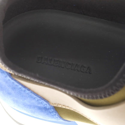 【中古】バレンシアガ BALENCIAGA RACE RANNER スニーカー カーキxブルー【 41 】【 状態ランクA 】【 メンズ 】