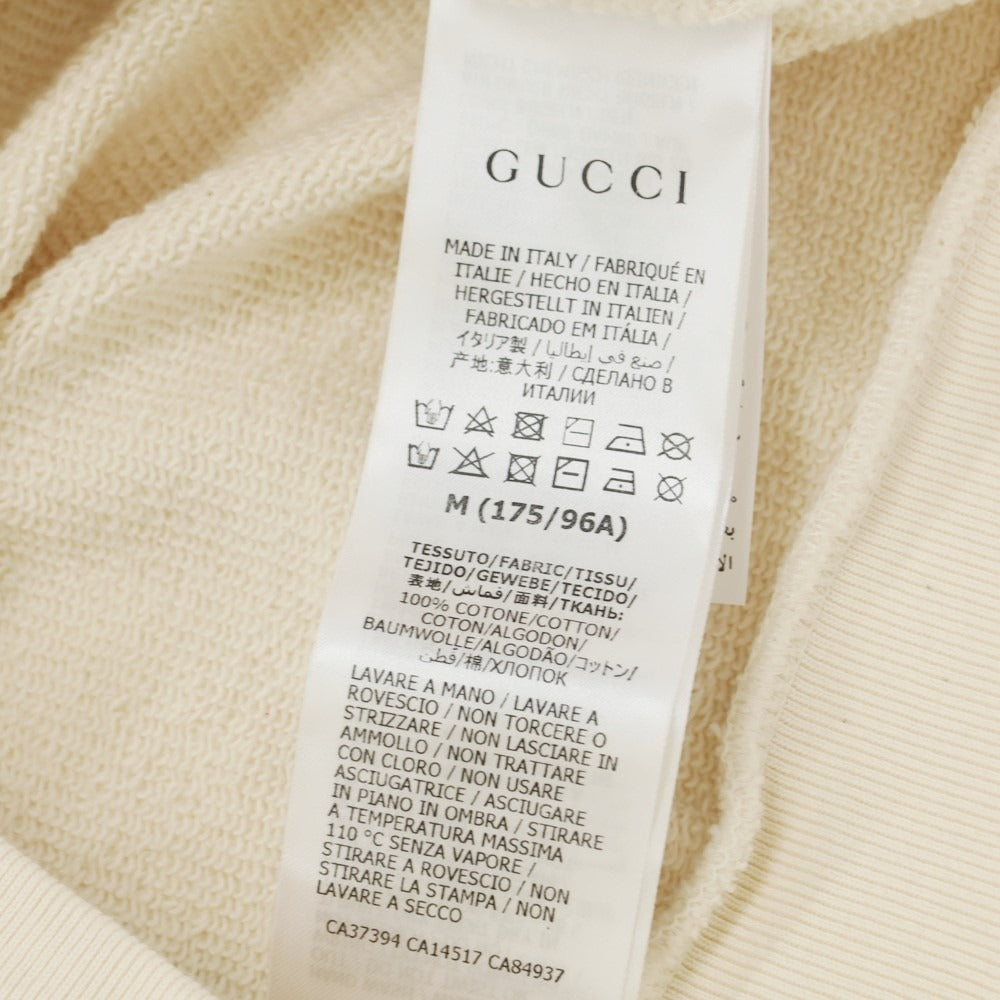 【中古】グッチ GUCCI コットン クルーネック スウェット ベージュ【 M 】【 状態ランクA 】【 メンズ 】 [BPD] [CPD]