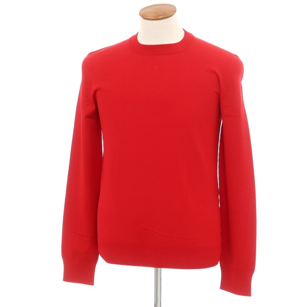 【中古】ボッテガヴェネタ BOTTEGAVENETA レーヨンポリエステル Pullover Techno Skin クルーネック プルオーバーニット レッド【サイズL】【RED】【S/S】【状態ランクA】【メンズ】