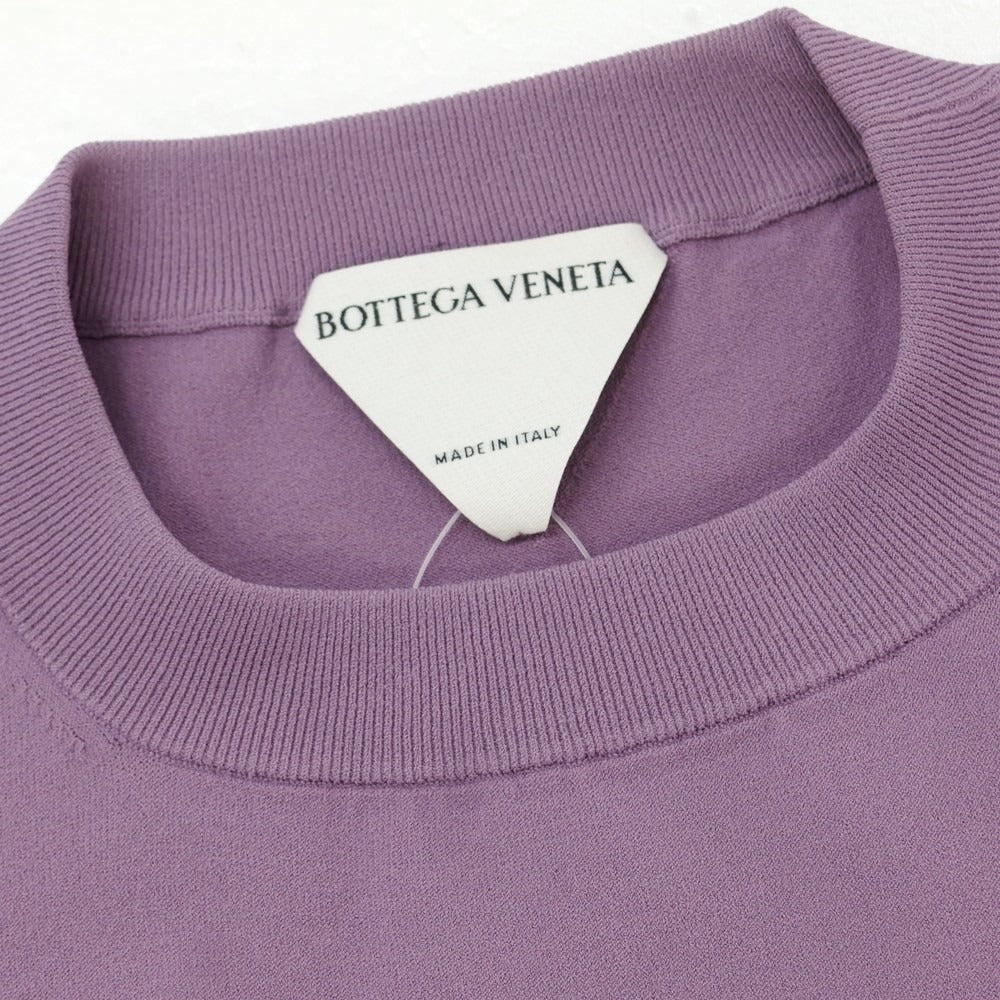 【中古】ボッテガヴェネタ BOTTEGAVENETA レーヨンポリエステル Pullover Techno Skin クルーネック プルオーバーニット ラベンダー系【サイズXS】【 状態ランクB 】【 メンズ 】[EPD]