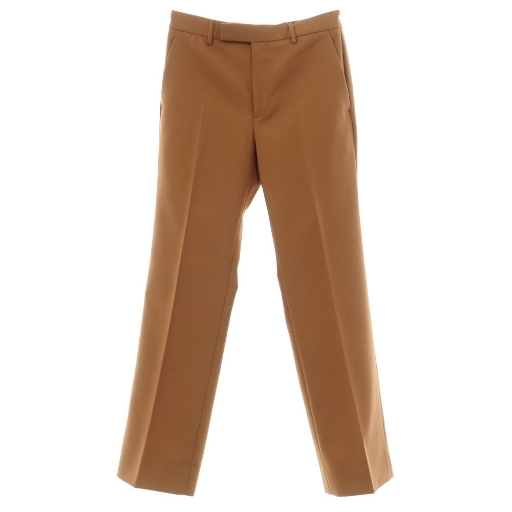 [Used] Gucci Polyester Wool Flared Casual Slacks Pants Light Brown [46] [Condition Rank A] [Men&