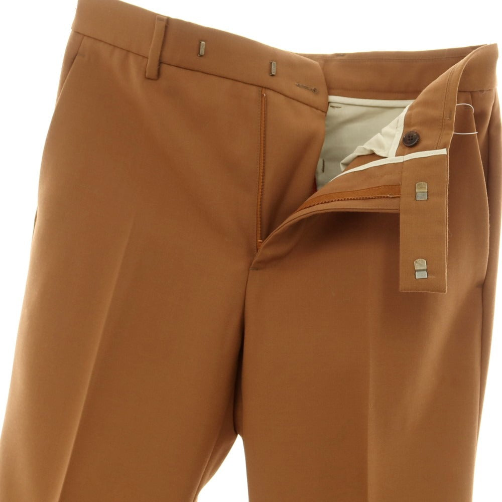 [Used] Gucci Polyester Wool Flared Casual Slacks Pants Light Brown [46] [Condition Rank A] [Men&
