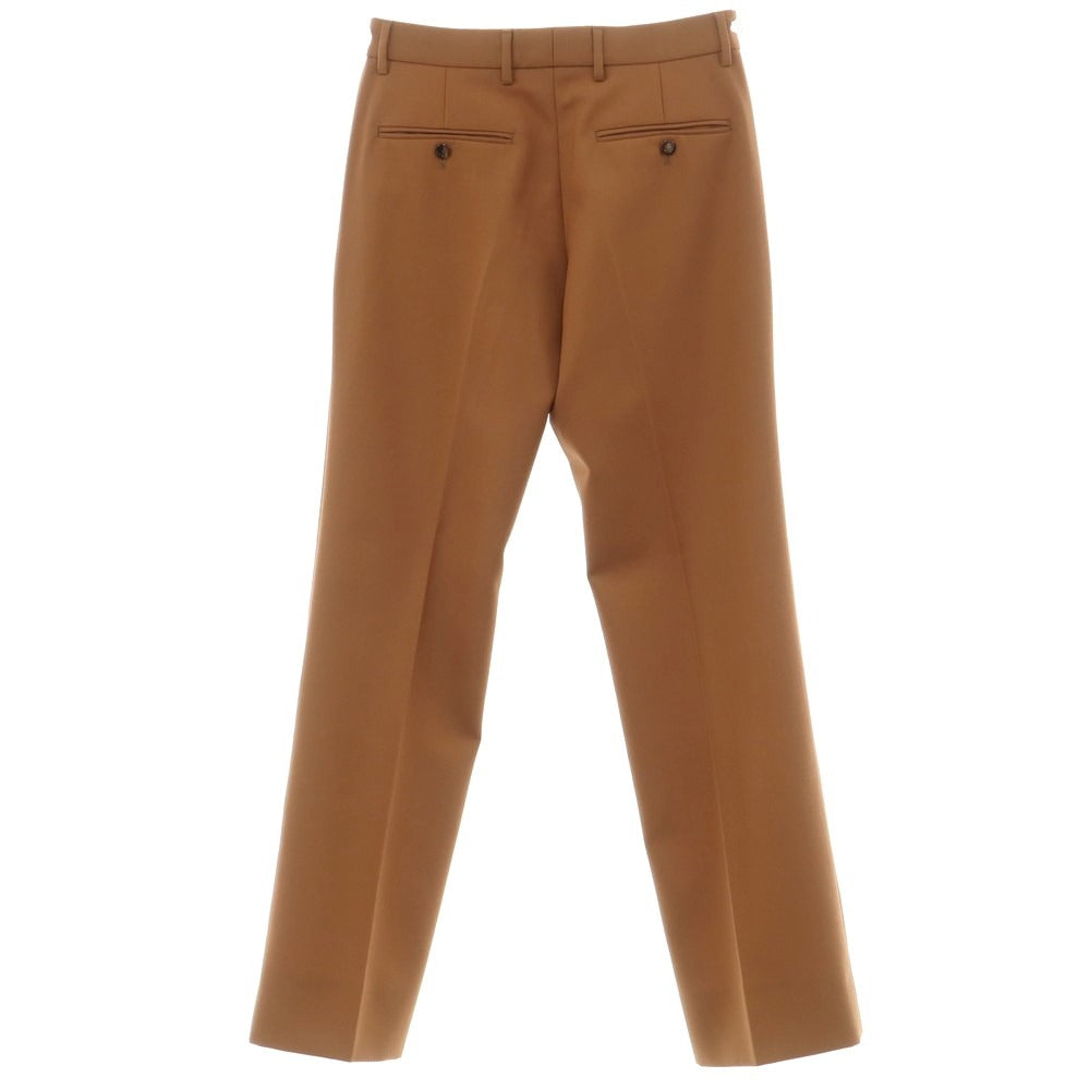 [Used] Gucci Polyester Wool Flared Casual Slacks Pants Light Brown [46] [Condition Rank A] [Men&