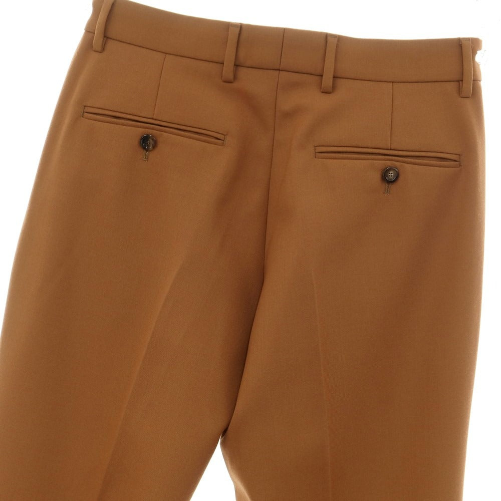 [Used] Gucci Polyester Wool Flared Casual Slacks Pants Light Brown [46] [Condition Rank A] [Men&