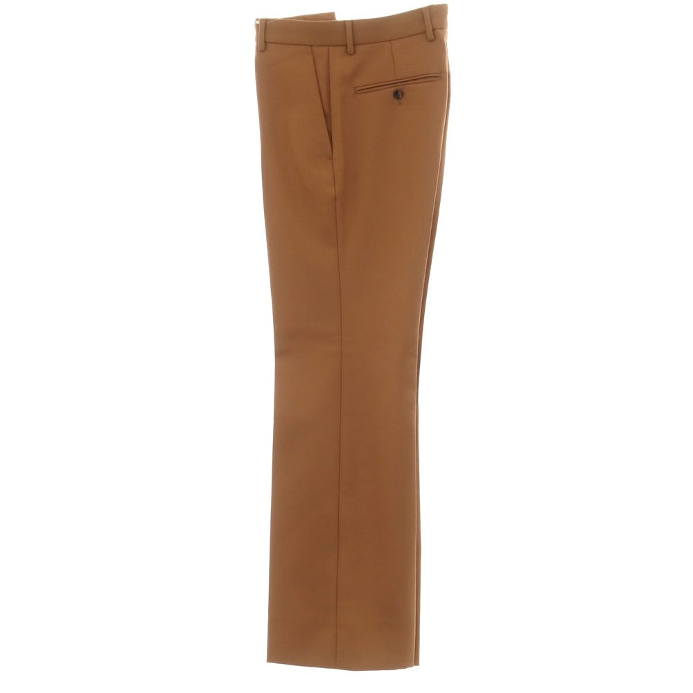 [Used] Gucci Polyester Wool Flared Casual Slacks Pants Light Brown [46] [Condition Rank A] [Men&