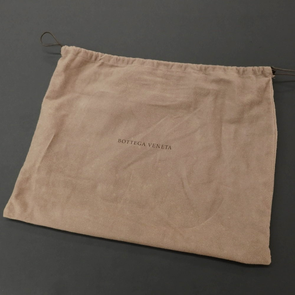 【中古】ボッテガヴェネタ BOTTEGAVENETA レザー イントレチャート クラッチバッグ ブラウン【 状態ランクA 】【 メンズ 】 [EPD]