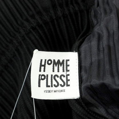 【中古】オム プリッセ イッセイミヤケ HOMME PLISSE ISSEY MIYAKE 2024年秋冬 プリーツ テーパード イージーパンツ ブラック【 表記なし（L位） 】【 状態ランクA 】【 メンズ 】