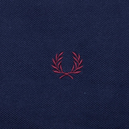 【中古】フレッドペリー FRED PERRY コットン 半袖ポロシャツ ネイビー【 M 】【 状態ランクC 】【 メンズ 】