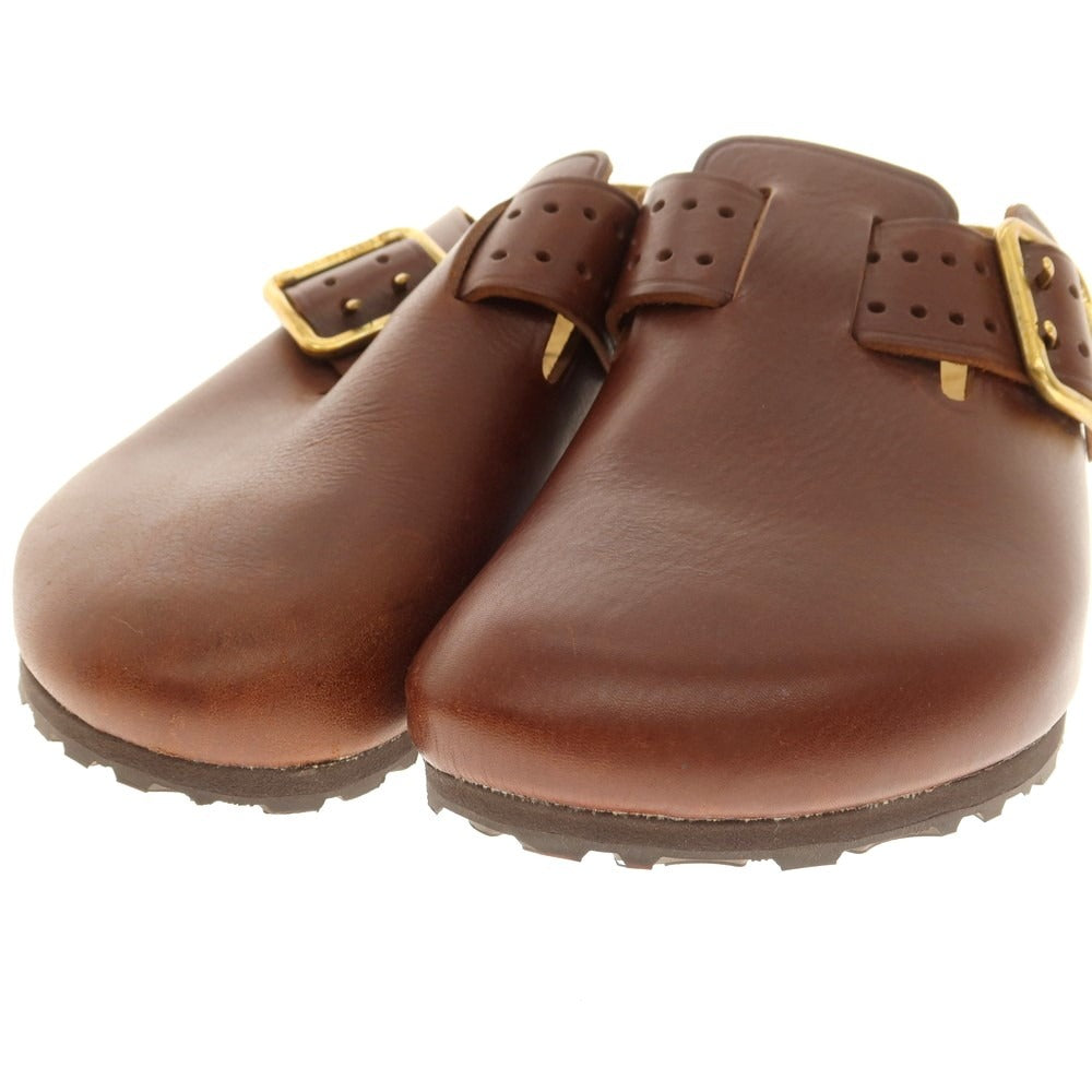 【中古】ビルケンシュトック BIRKENSTOCK レザー サンダル ブラウン【 41 】【 状態ランクC 】【 メンズ 】