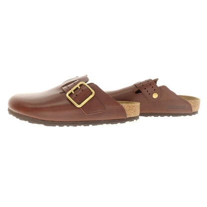 【中古】ビルケンシュトック BIRKENSTOCK レザー サンダル ブラウン【 41 】【 状態ランクC 】【 メンズ 】