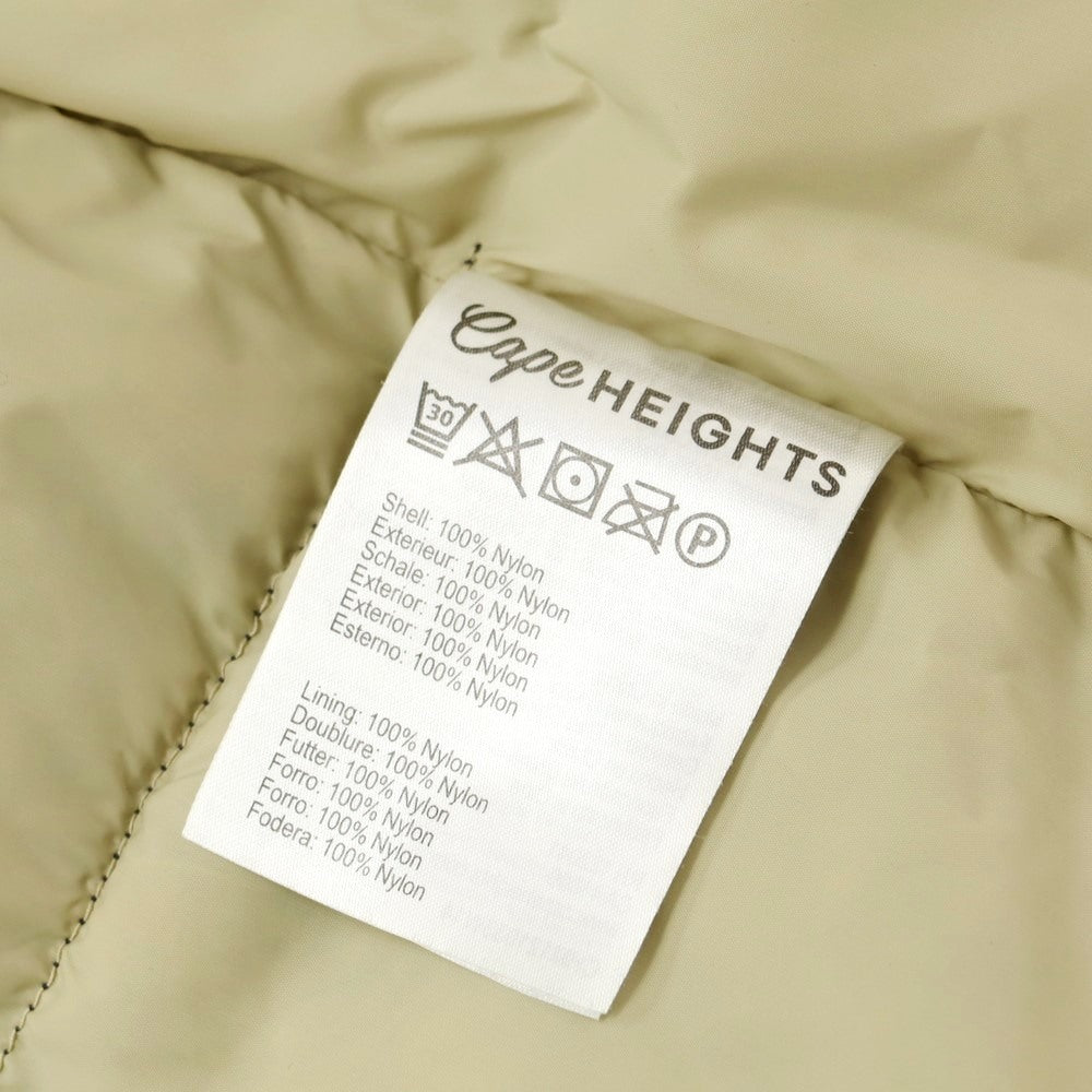 【中古】ケープハイツ Cape HEIGHTS リップストップナイロン ダウンベスト ネイビーxキャメル【 S 】【 状態ランクB 】【 メンズ 】 [EPD]