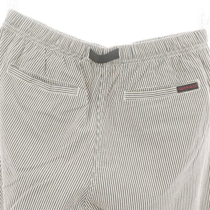 【中古】グラミチ Gramicci ストライプ ショートパンツ ネイビーxオフホワイト【 XL 】【 状態ランクB 】【 メンズ 】