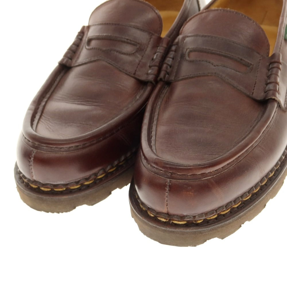 【中古】パラブーツ Paraboot REIMS ランス リスレザー ローファー ブラウン【 8 1/2F 】【 状態ランクB 】【 メンズ 】