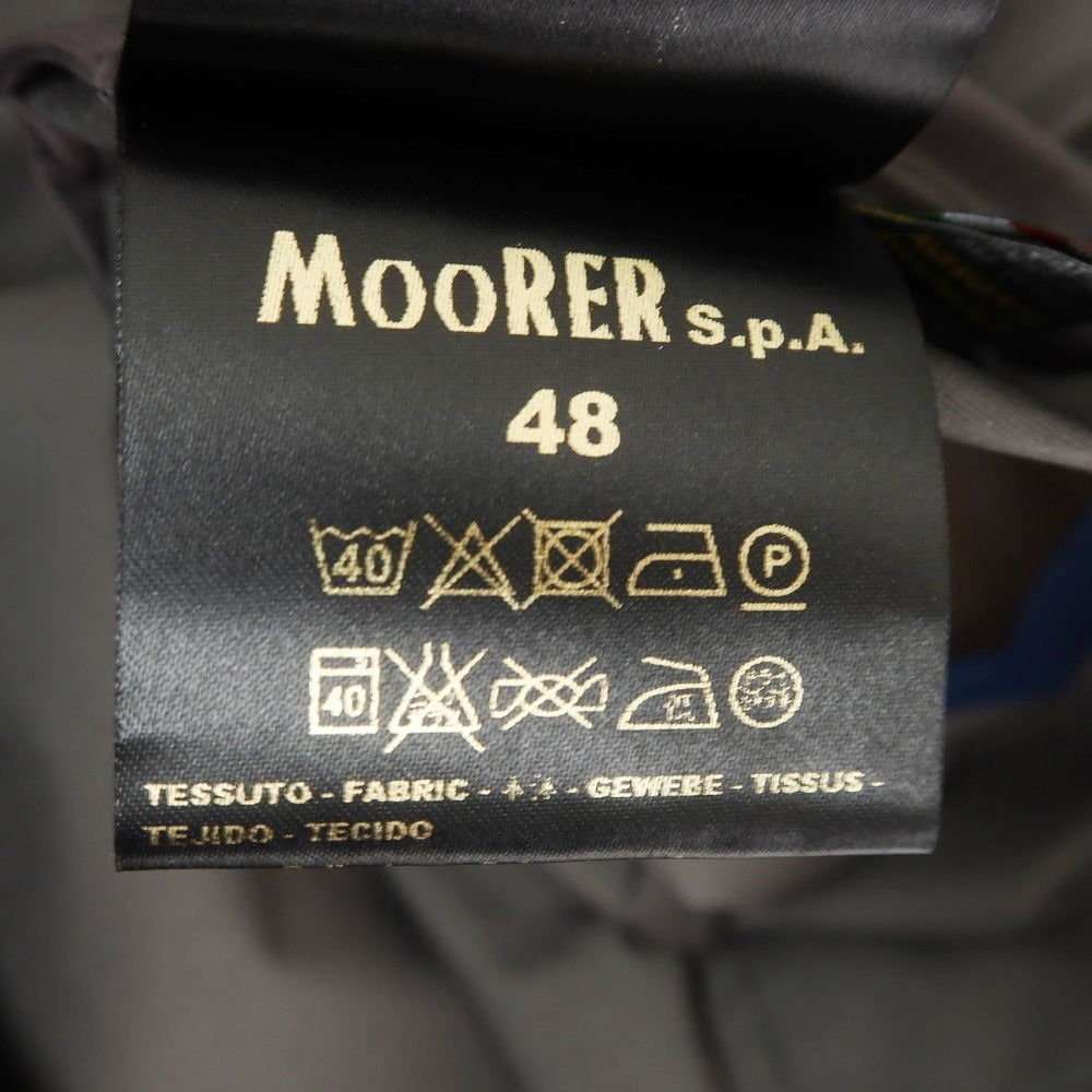 【中古】【未使用】ムーレー MOORER COPLAND-GF ポリエステル リバーシブル ステンカラーコート グレーxブラウン【 48 】【 状態ランクS 】【 メンズ 】