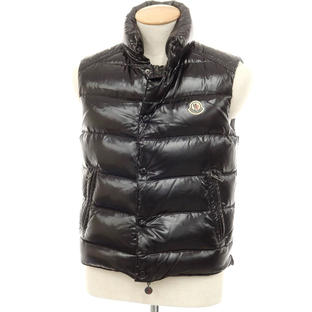 【中古】モンクレール MONCLER シャイニーナイロン TIB GILET ダウンベスト ブラック【 状態ランクB 】【 メンズ 】