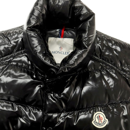 【中古】モンクレール MONCLER シャイニーナイロン TIB GILET ダウンベスト ブラック【 状態ランクB 】【 メンズ 】