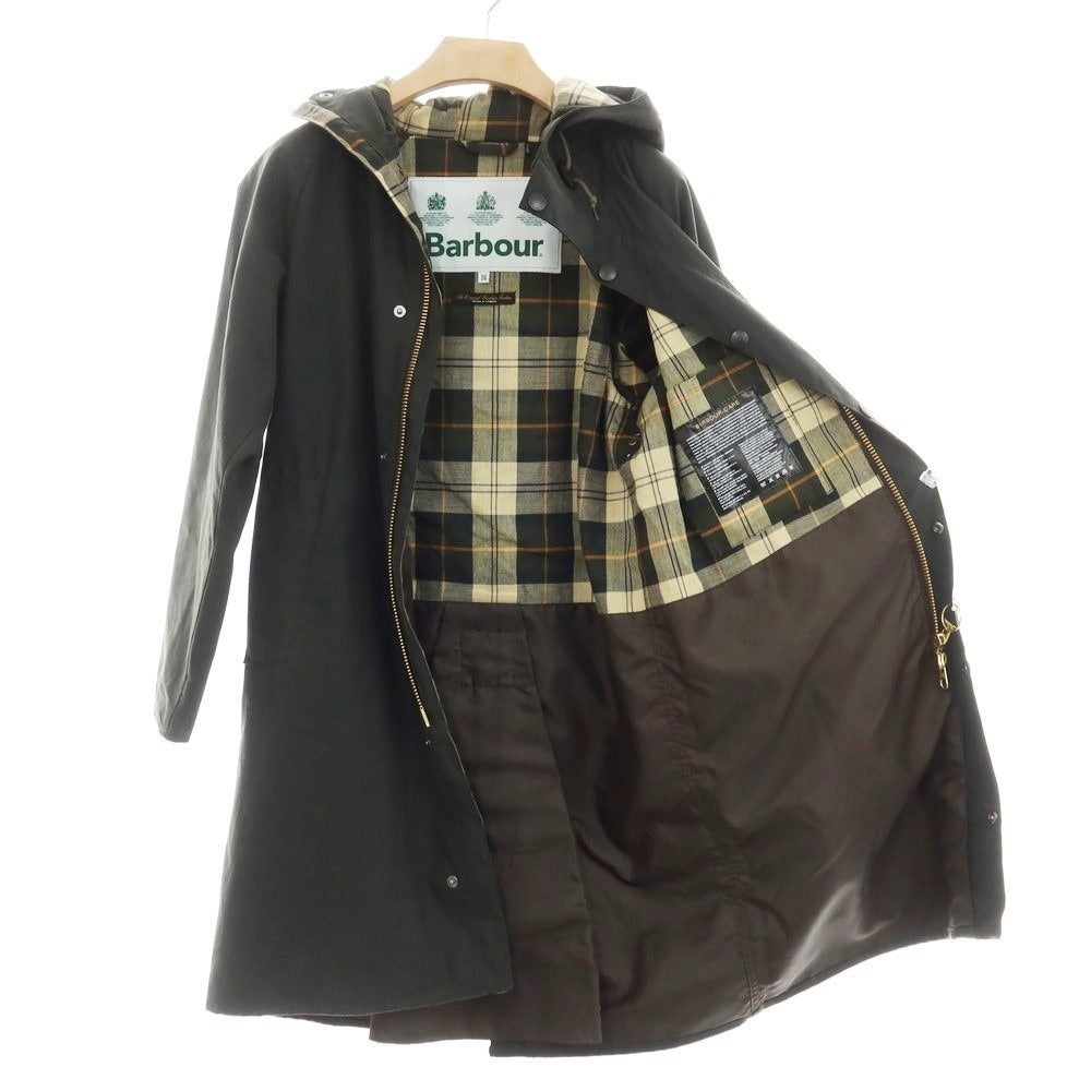 【中古】バブアー Barbour オイルドコットン フーデッドコート オリーブ【 36 】【 状態ランクB 】【 メンズ 】 [EPD]