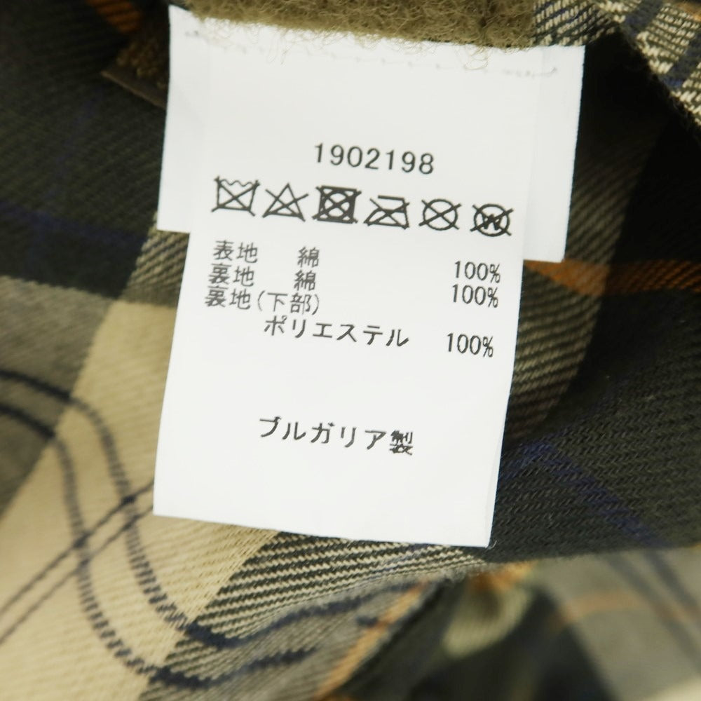 【中古】バブアー Barbour オイルドコットン フーデッドコート オリーブ【 36 】【 状態ランクB 】【 メンズ 】