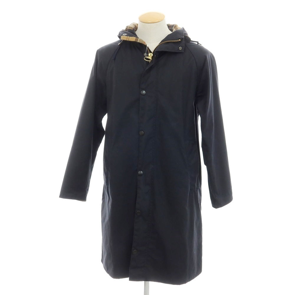 【中古】バブアー Barbour オイルドコットン フーデッドコート ダークネイビー【 36 】【 状態ランクB 】【 メンズ 】