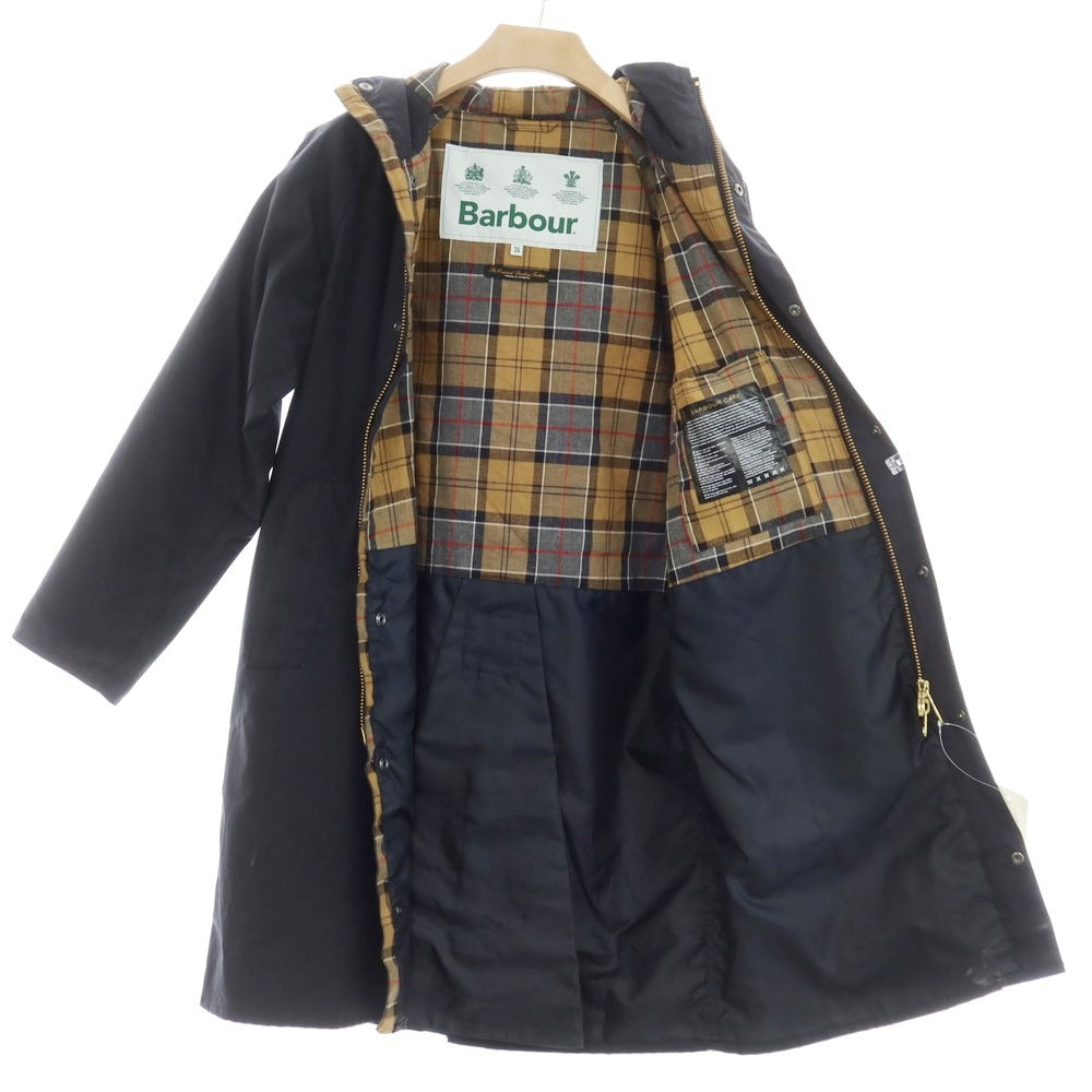 【中古】バブアー Barbour オイルドコットン フーデッドコート ダークネイビー【 36 】【 状態ランクB 】【 メンズ 】 [EPD]