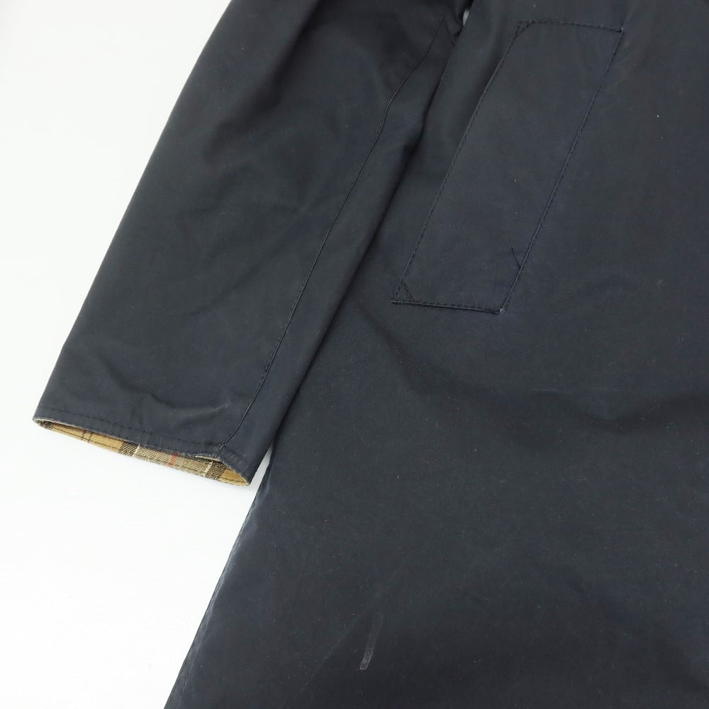 【中古】バブアー Barbour オイルドコットン フーデッドコート ダークネイビー【 36 】【 状態ランクB 】【 メンズ 】 [EPD]