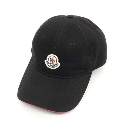 【中古】モンクレール MONCLER コットンツイル 6パネル キャップ ブラックxオリーブ【 状態ランクA 】【 メンズ 】