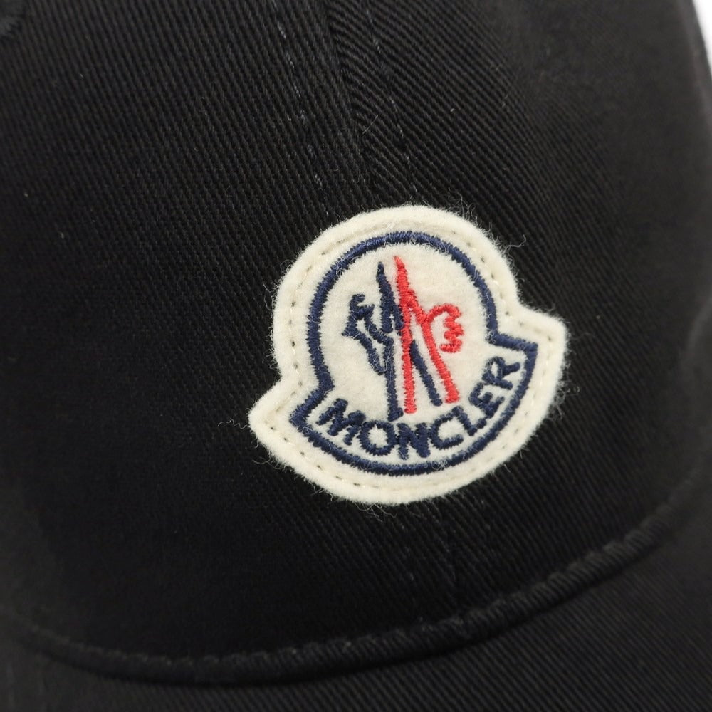 【中古】モンクレール MONCLER コットンツイル 6パネル キャップ ブラックxオリーブ【 状態ランクA 】【 メンズ 】