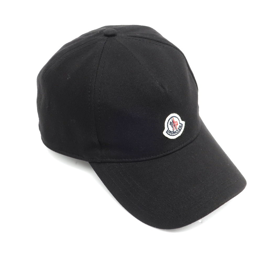 【中古】モンクレール MONCLER コットンツイル 6パネル キャップ ブラック【 状態ランクA 】【 メンズ 】